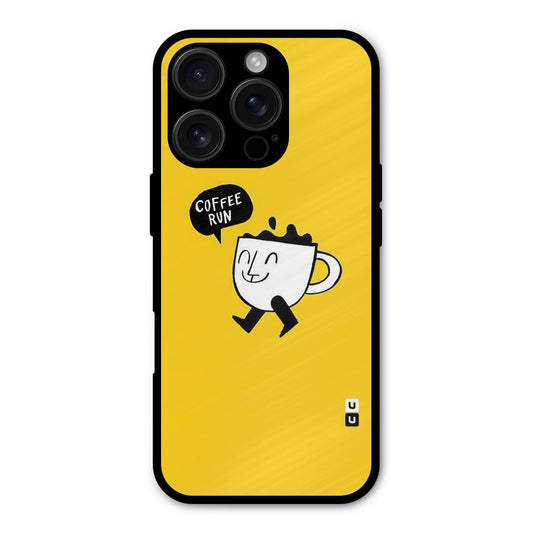 Coffee Run Shockproof Hybrid Protection (Metal + TPU) Back Case Cover