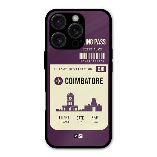 Coimbatore Boarding Pass Shockproof Hybrid Protection (Metal + TPU) Back Case Cover