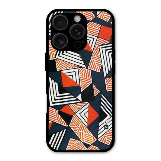 Colored Cuts Pattern Shockproof Hybrid Protection (Metal + TPU) Back Case Cover