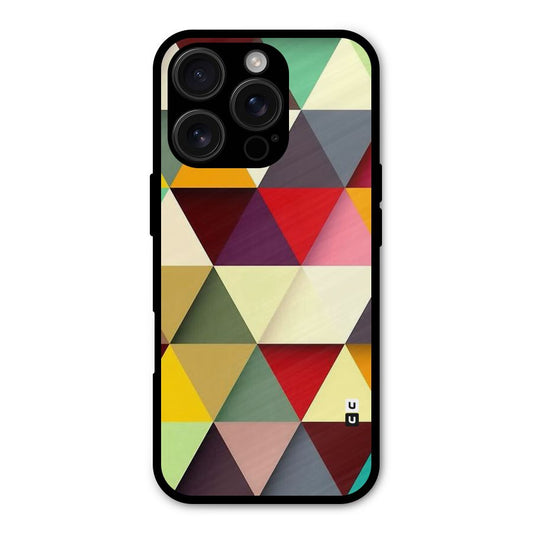 Colored Triangles Shockproof Hybrid Protection (Metal + TPU) Back Case Cover