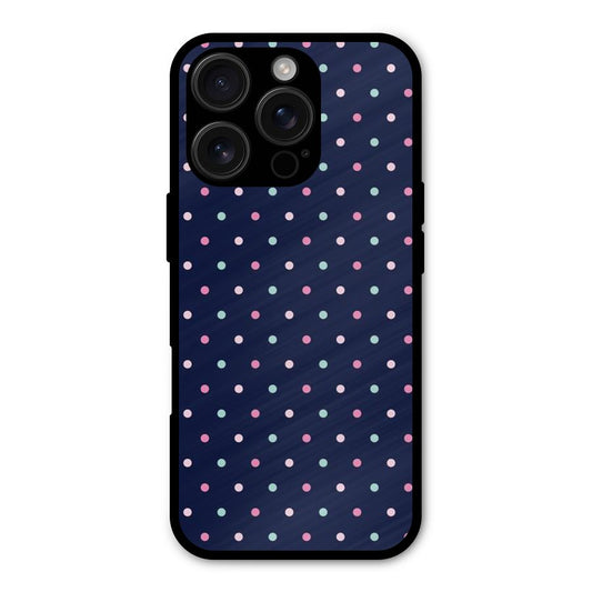 Colorful Dots Pattern Shockproof Hybrid Protection (Metal + TPU) Back Case Cover