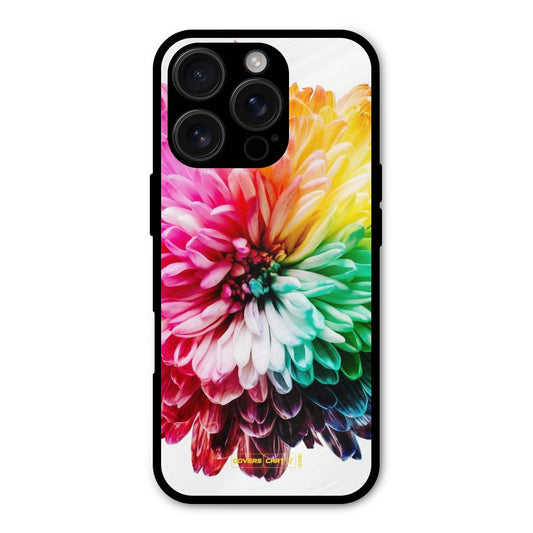 Colorful Flower Shockproof Hybrid Protection (Metal + TPU) Back Case Cover