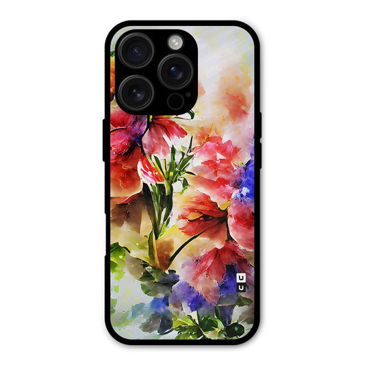 Colorful Flowers Fine Art Shockproof Hybrid Protection (Metal + TPU) Back Case Cover