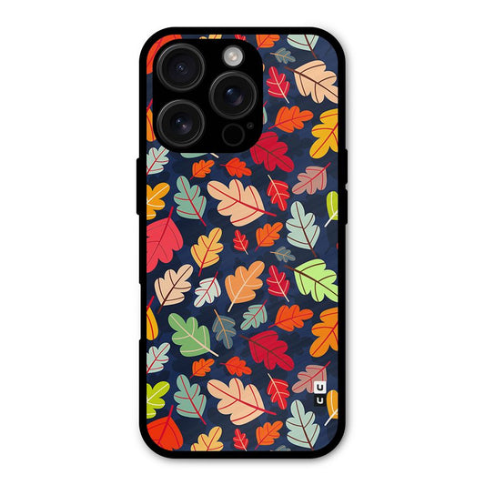 Colorful Leaves Beautiful Pattern Shockproof Hybrid Protection (Metal + TPU) Back Case Cover