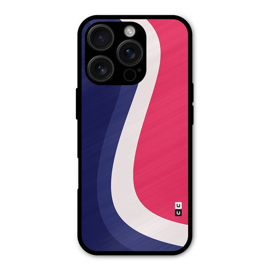 Colorful Wavy Print Shockproof Hybrid Protection (Metal + TPU) Back Case Cover