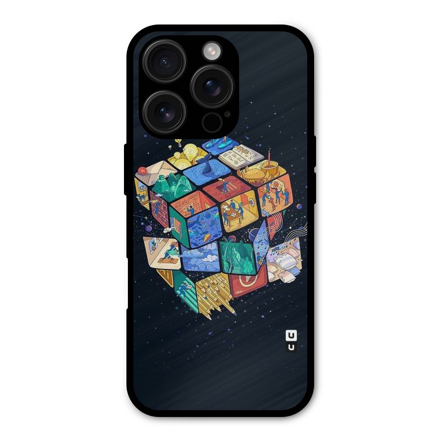 Coloured Rubic Shockproof Hybrid Protection (Metal + TPU) Back Case Cover