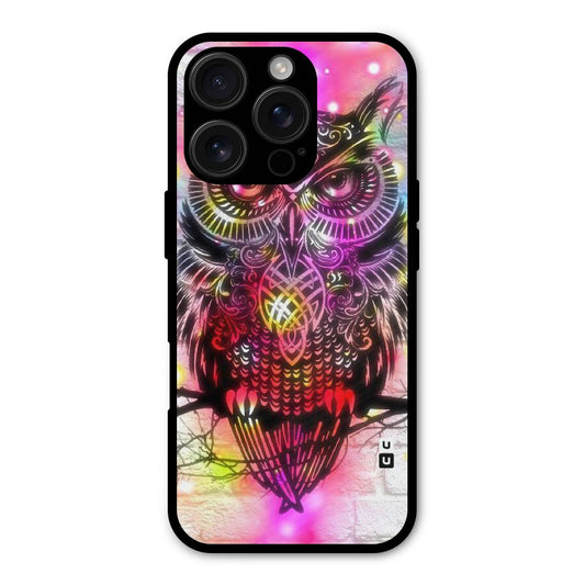 Colourful Owl Shockproof Hybrid Protection (Metal + TPU) Back Case Cover