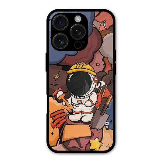 Comic Space Astronaut Shockproof Hybrid Protection (Metal + TPU) Back Case Cover