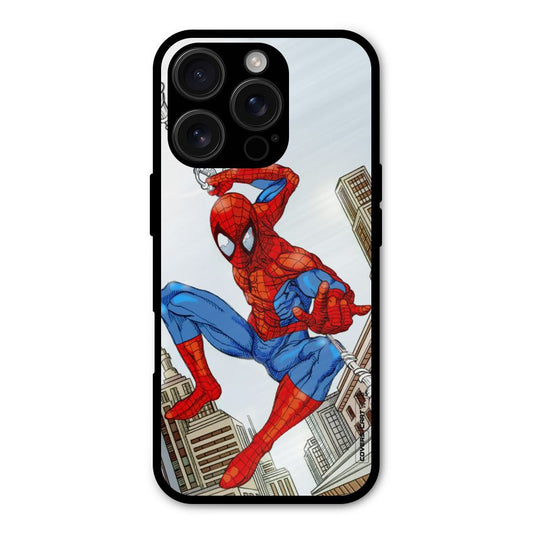 Comic Spider Man Shockproof Hybrid Protection (Metal + TPU) Back Case Cover