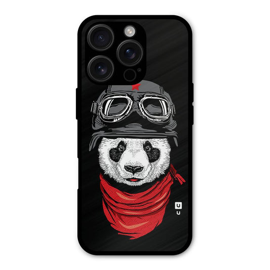 Cool Panda Soldier Art Shockproof Hybrid Protection (Metal + TPU) Back Case Cover