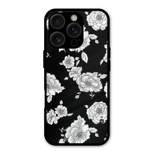 Cool Pattern Flowers Shockproof Hybrid Protection (Metal + TPU) Back Case Cover