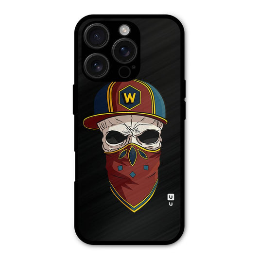 Cool Skull Mask Cap Shockproof Hybrid Protection (Metal + TPU) Back Case Cover