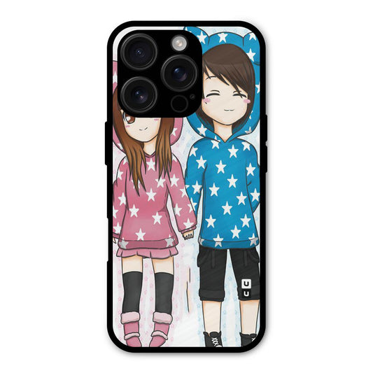 Couple In Stars Shockproof Hybrid Protection (Metal + TPU) Back Case Cover
