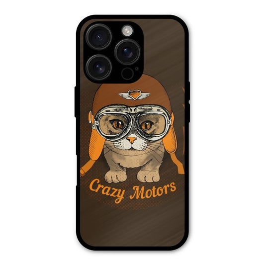 Crazy cat Shockproof Hybrid Protection (Metal + TPU) Back Case Cover