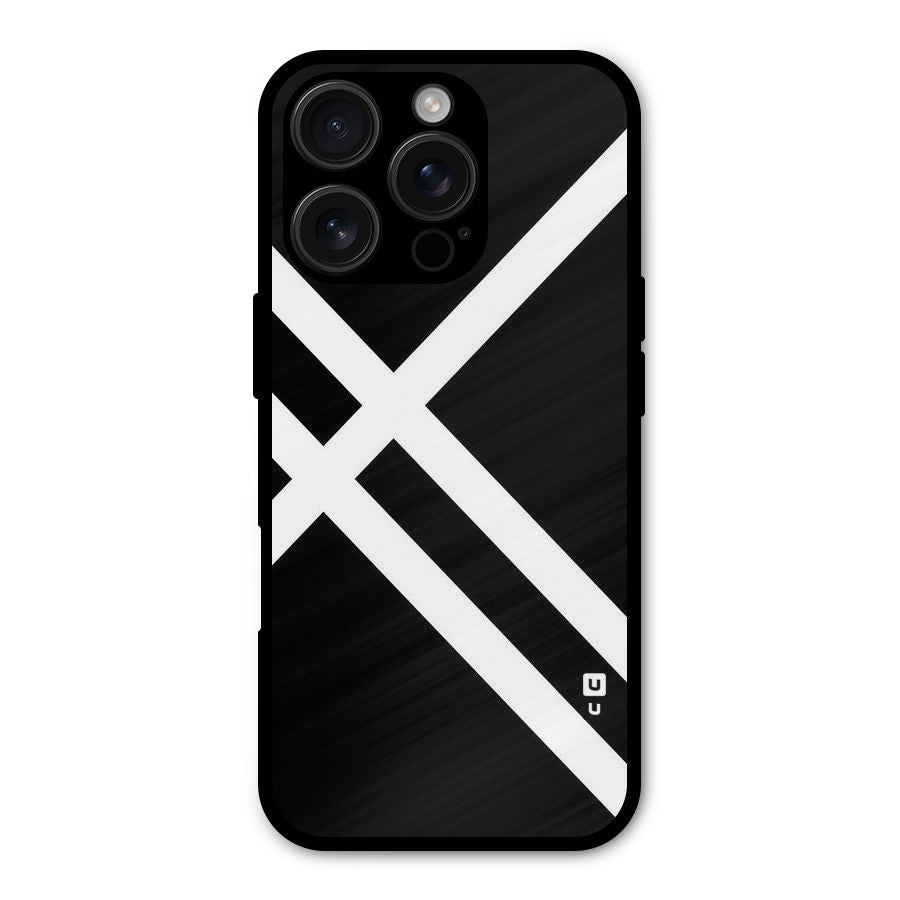 CrissCross Lines Shockproof Hybrid Protection (Metal + TPU) Back Case Cover