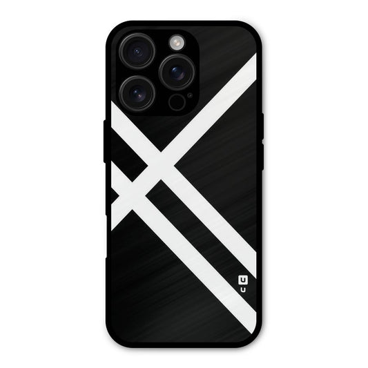CrissCross Lines Shockproof Hybrid Protection (Metal + TPU) Back Case Cover