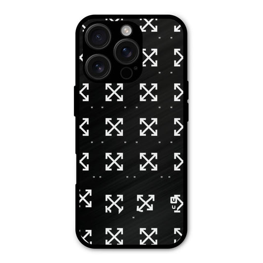 Cross Arrow Black Shockproof Hybrid Protection (Metal + TPU) Back Case Cover