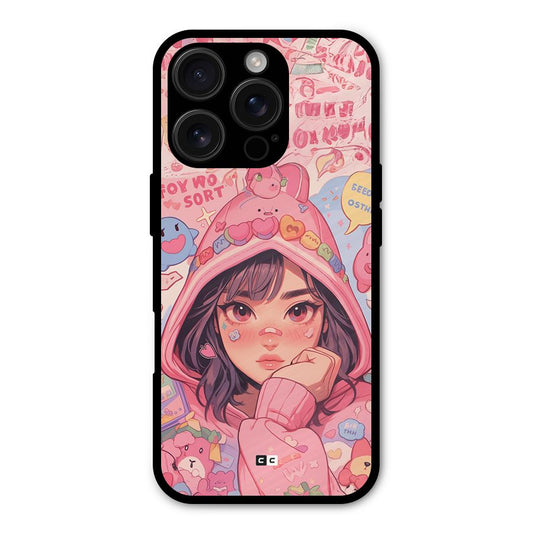 Cute Anime Girl Shockproof Hybrid Protection (Metal + TPU) Back Case Cover