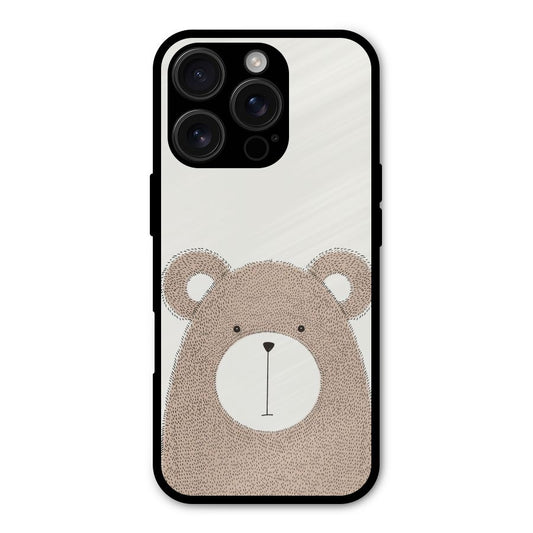 Cute Bear Shockproof Hybrid Protection (Metal + TPU) Back Case Cover