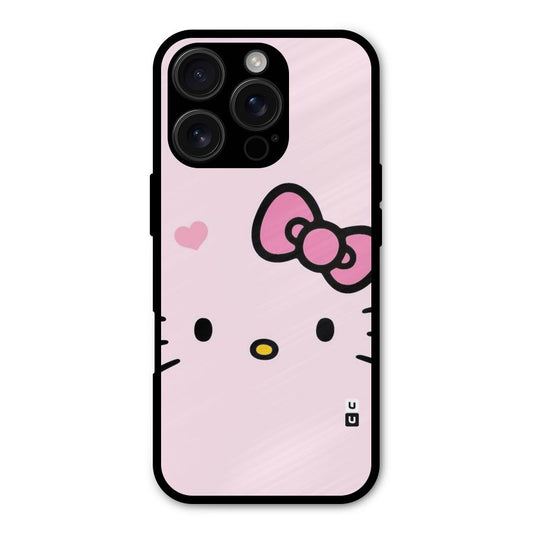 Cute Bow Face Shockproof Hybrid Protection (Metal + TPU) Back Case Cover