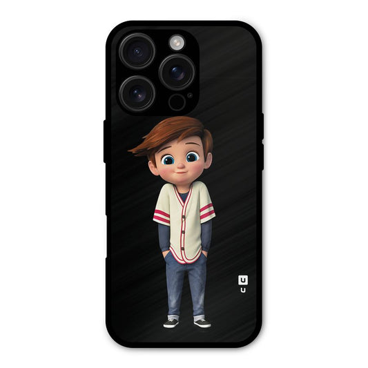 Cute Boy Tim Shockproof Hybrid Protection (Metal + TPU) Back Case Cover