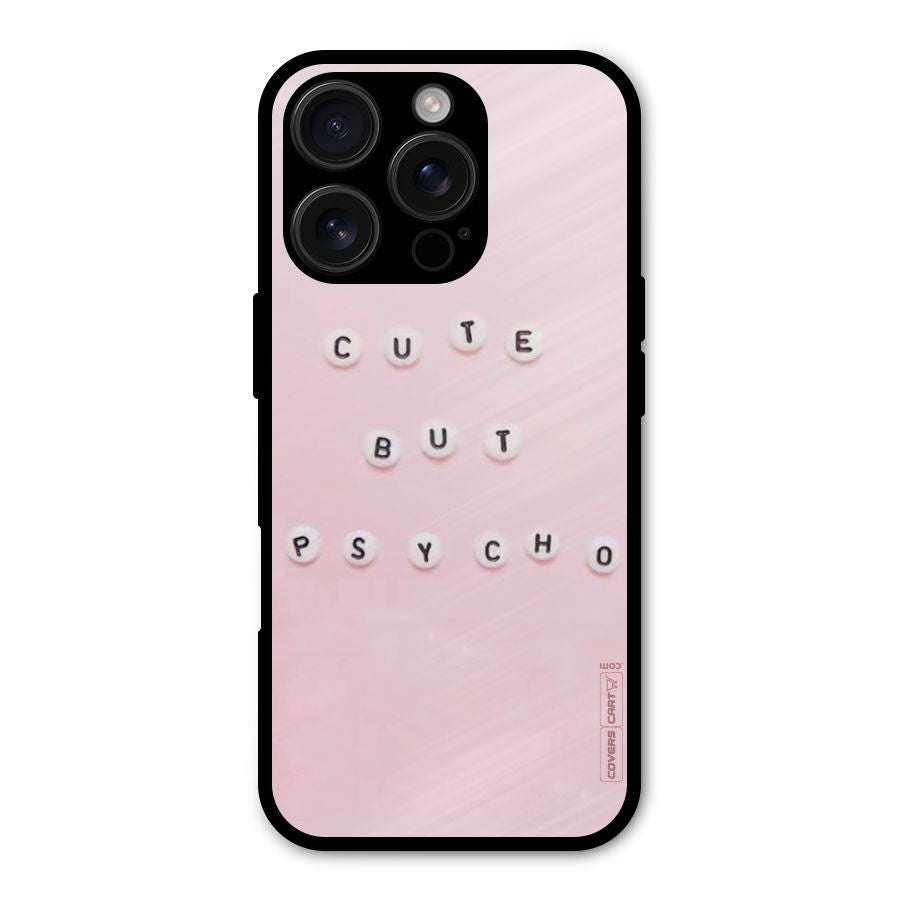 Cute But Psycho Shockproof Hybrid Protection (Metal + TPU) Back Case Cover