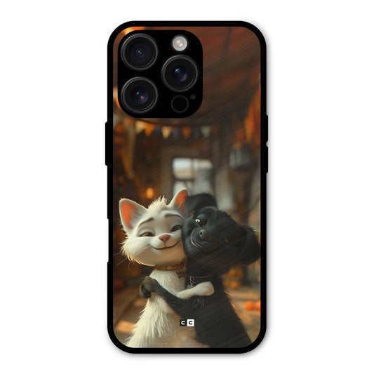 Cute Cat Dog Shockproof Hybrid Protection (Metal + TPU) Back Case Cover