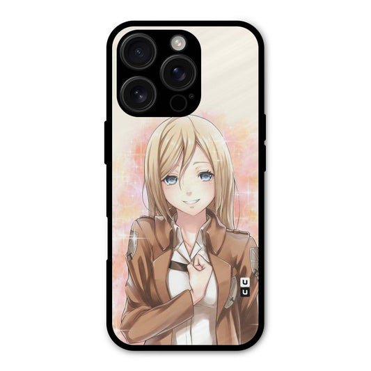 Cute Girl Art Shockproof Hybrid Protection (Metal + TPU) Back Case Cover