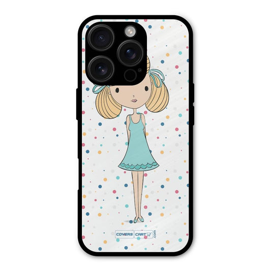 Cute Girl Shockproof Hybrid Protection (Metal + TPU) Back Case Cover