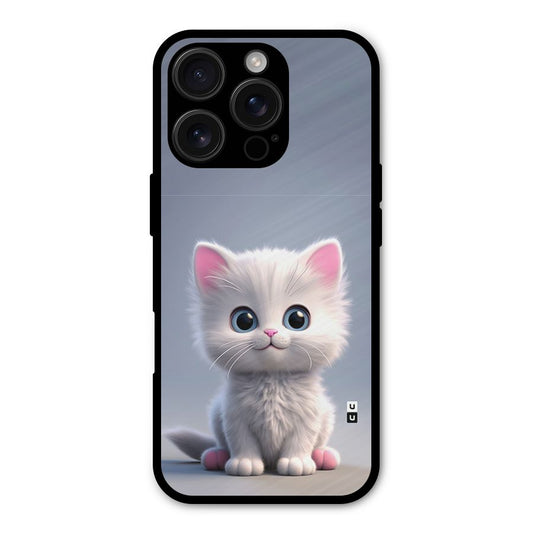 Cute Kitten Sitting Shockproof Hybrid Protection (Metal + TPU) Back Case Cover
