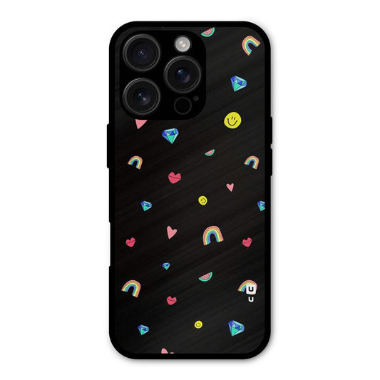 Cute Multicolor Shapes Shockproof Hybrid Protection (Metal + TPU) Back Case Cover