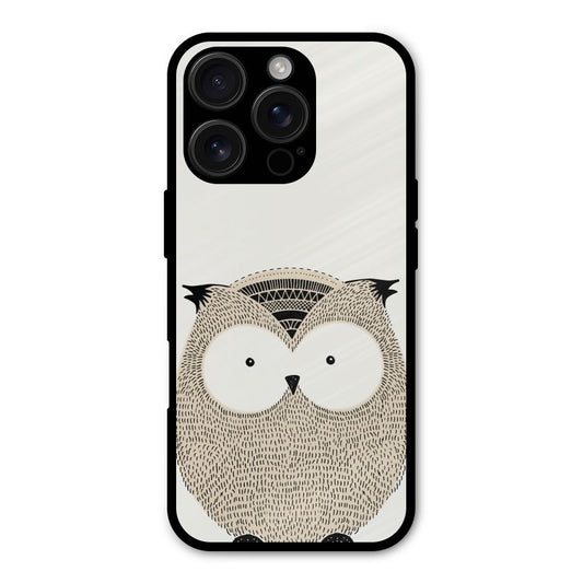 Cute Owl Shockproof Hybrid Protection (Metal + TPU) Back Case Cover