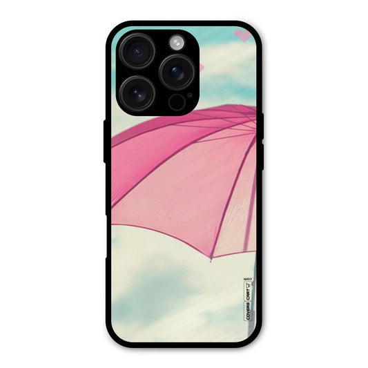 Cute Pink Umbrella Shockproof Hybrid Protection (Metal + TPU) Back Case Cover
