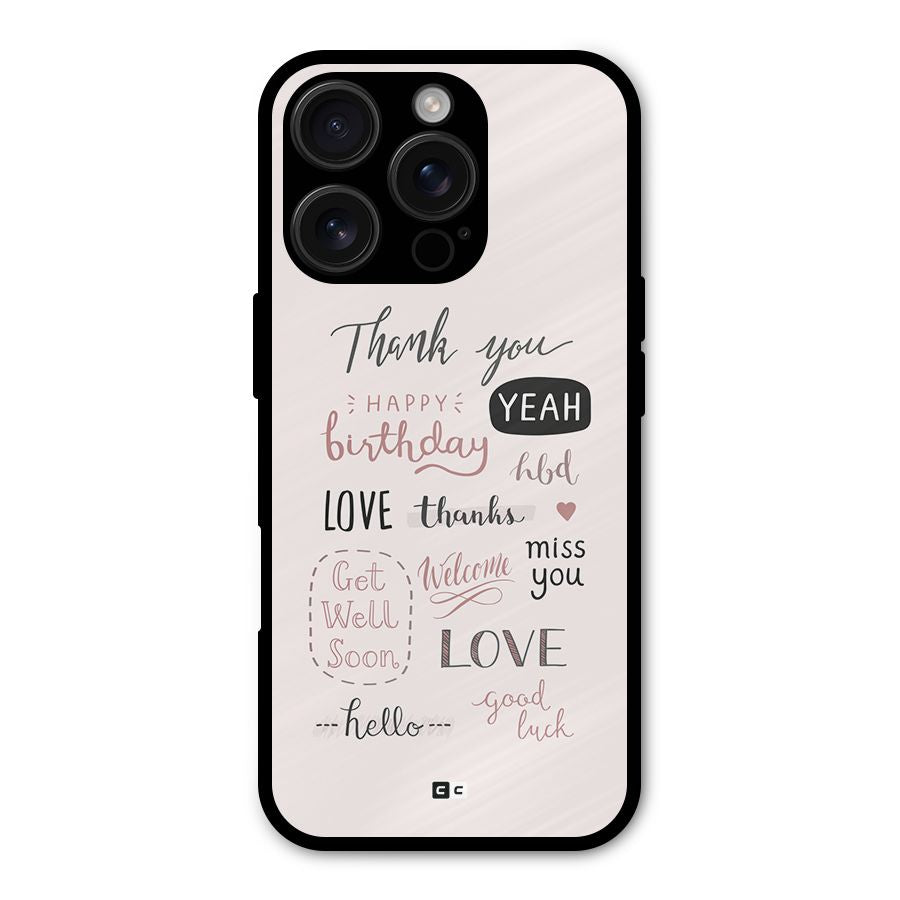 Cute Quotes Shockproof Hybrid Protection (Metal + TPU) Back Case Cover