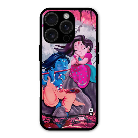 Cute Radha Krishna Shockproof Hybrid Protection (Metal + TPU) Back Case Cover