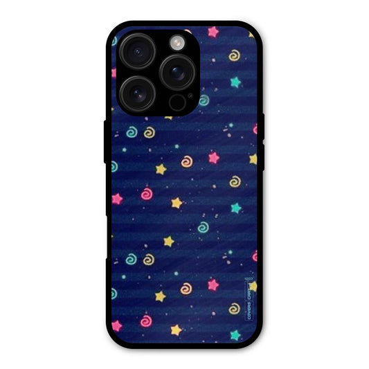 Cute Stars Design Shockproof Hybrid Protection (Metal + TPU) Back Case Cover