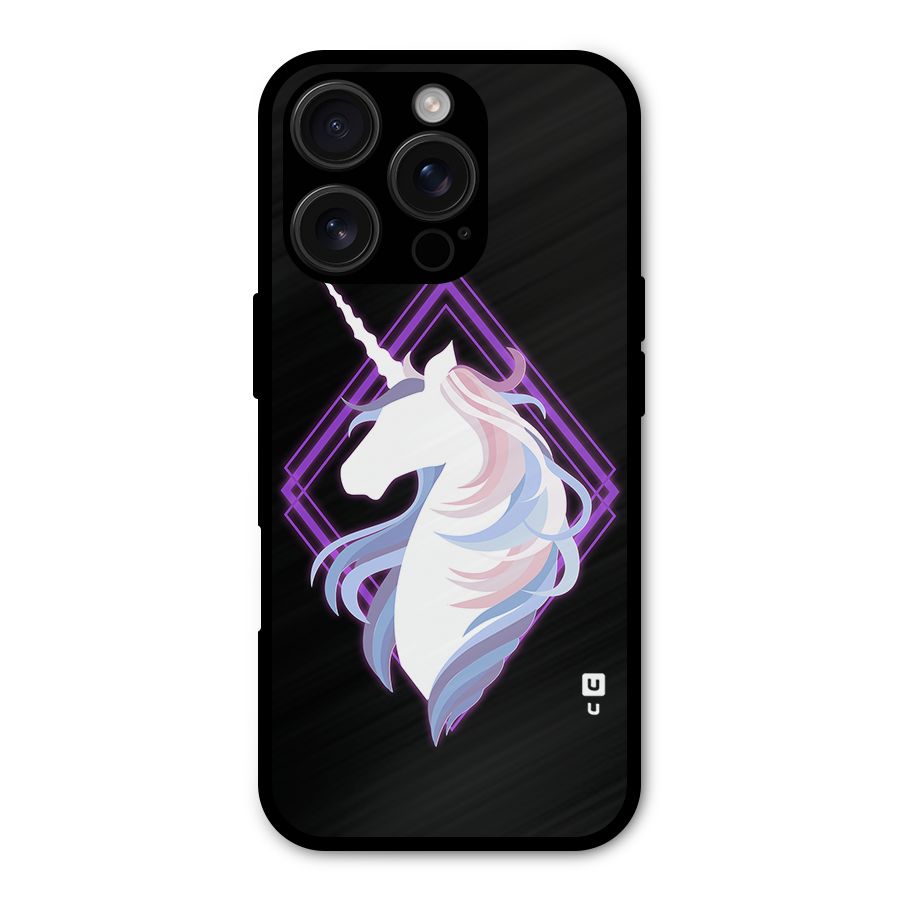 Cute Unicorn Illustration Shockproof Hybrid Protection (Metal + TPU) Back Case Cover