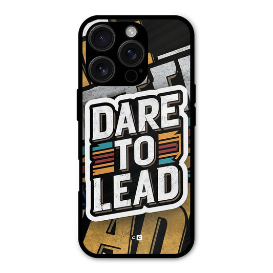 Dare To Lead Shockproof Hybrid Protection (Metal + TPU) Back Case Cover
