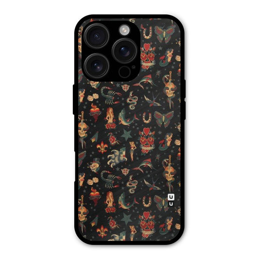 Dark Pattern Shockproof Hybrid Protection (Metal + TPU) Back Case Cover