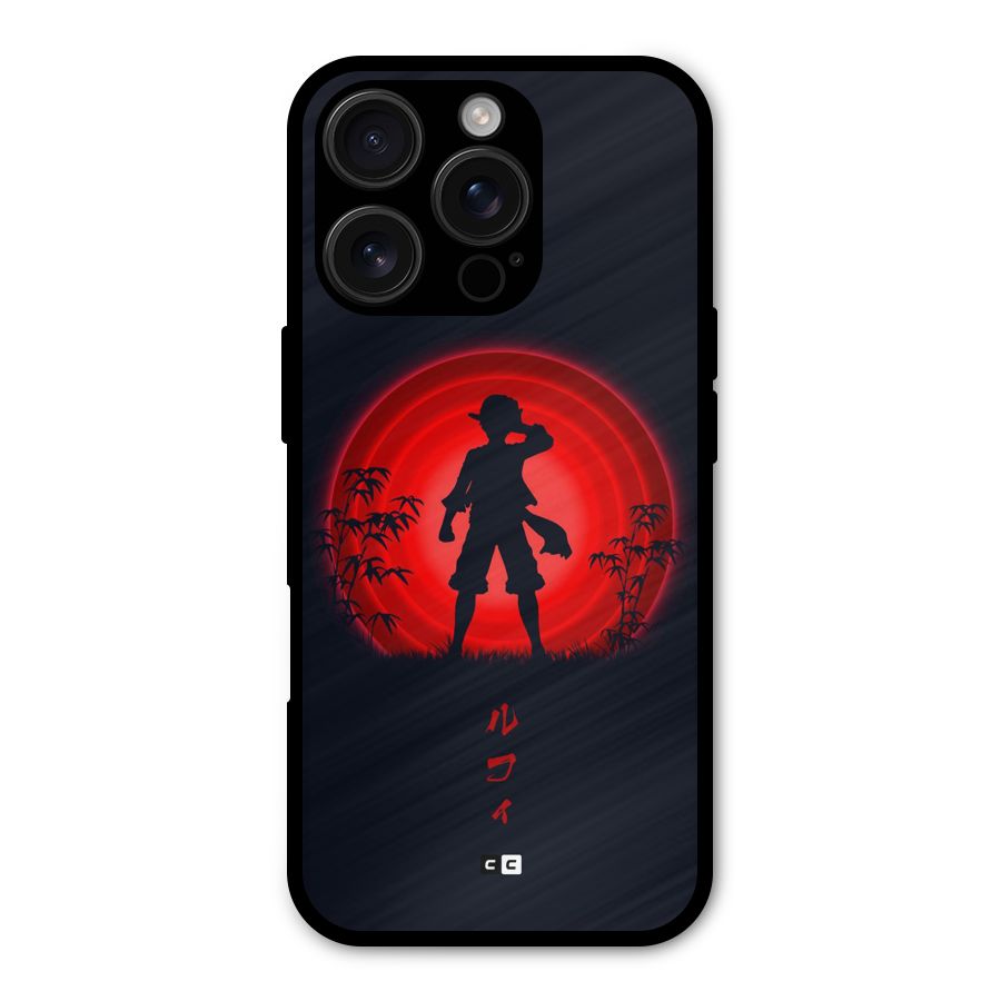 Dark Red Luffy Shockproof Hybrid Protection (Metal + TPU) Back Case Cover