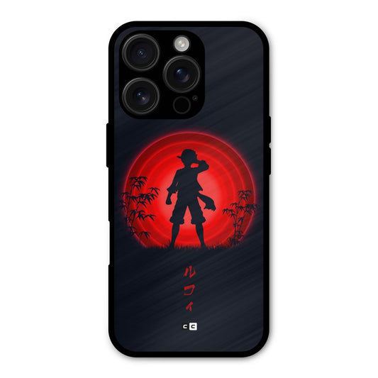 Dark Red Luffy Shockproof Hybrid Protection (Metal + TPU) Back Case Cover