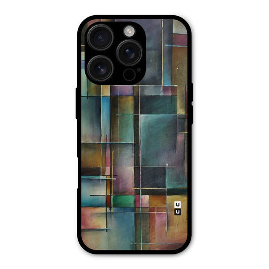 Dark Square Shapes Shockproof Hybrid Protection (Metal + TPU) Back Case Cover