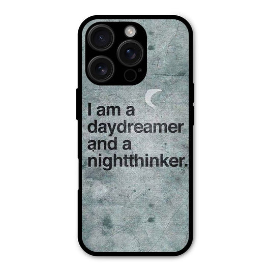 Day Dreamer Night Thinker Shockproof Hybrid Protection (Metal + TPU) Back Case Cover