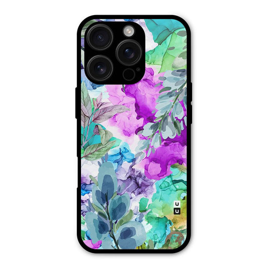 Decorative Florals Printed Shockproof Hybrid Protection (Metal + TPU) Back Case Cover