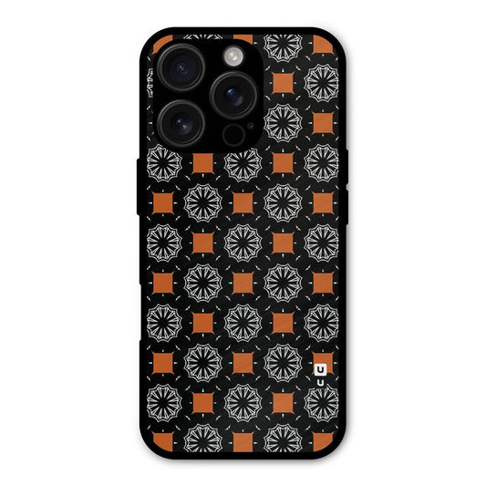 Decorative Wrapping Pattern Shockproof Hybrid Protection (Metal + TPU) Back Case Cover