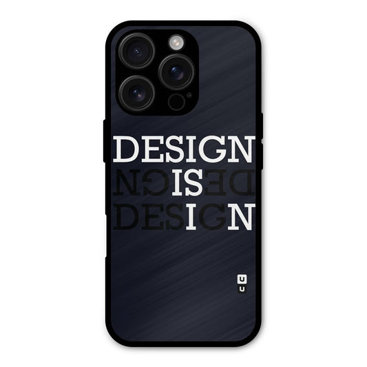 Design is In Typography Shockproof Hybrid Protection (Metal + TPU) Back Case Cover