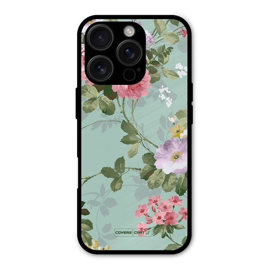 Desinger Floral Shockproof Hybrid Protection (Metal + TPU) Back Case Cover