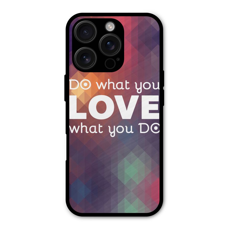 Do What You Love Shockproof Hybrid Protection (Metal + TPU) Back Case Cover