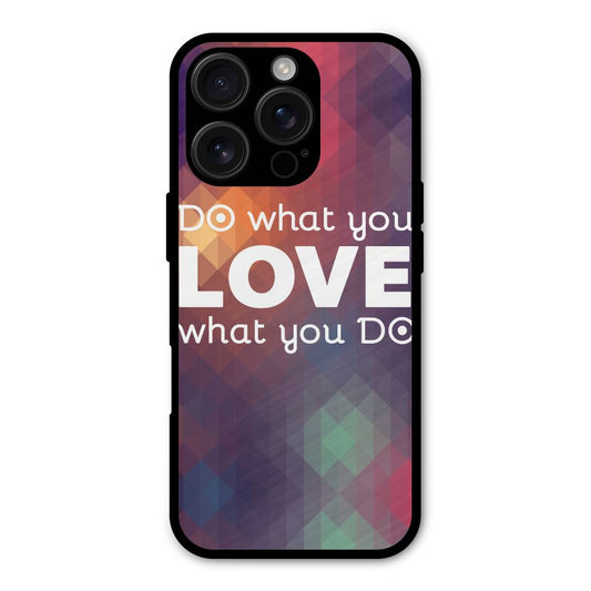 Do What You Love Shockproof Hybrid Protection (Metal + TPU) Back Case Cover