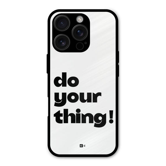 Do Your Thing Shockproof Hybrid Protection (Metal + TPU) Back Case Cover